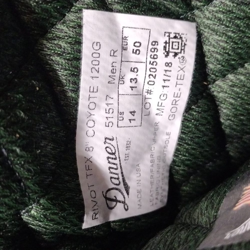🇺🇸Danner Coyote 1200G Sz 14 51517 - Picture 7 of 10